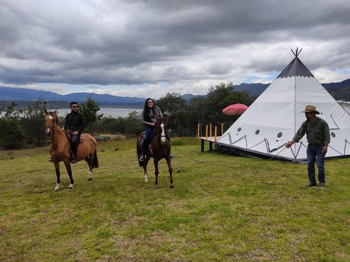 Glamping Hospedaje Mafer Guatavita Eksteriør billede