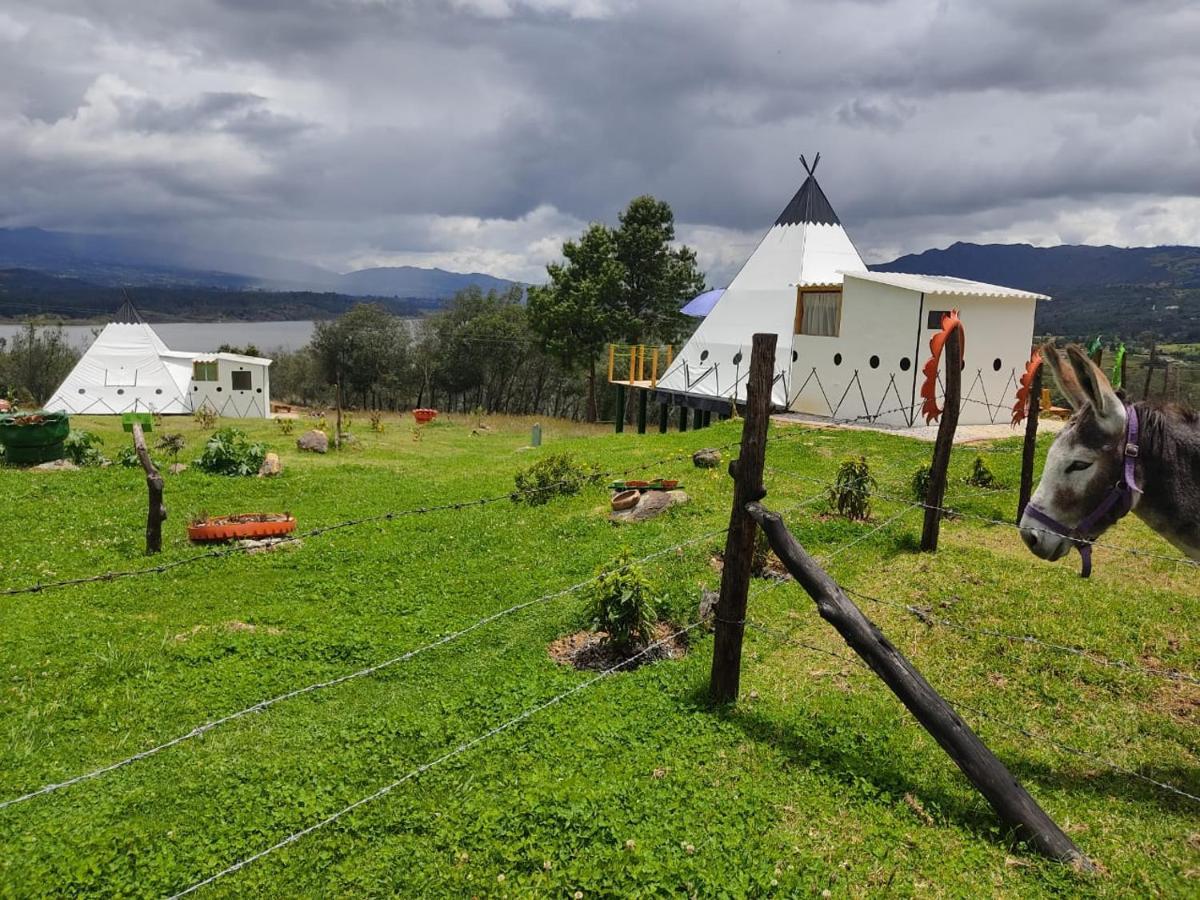 Glamping Hospedaje Mafer Guatavita Eksteriør billede