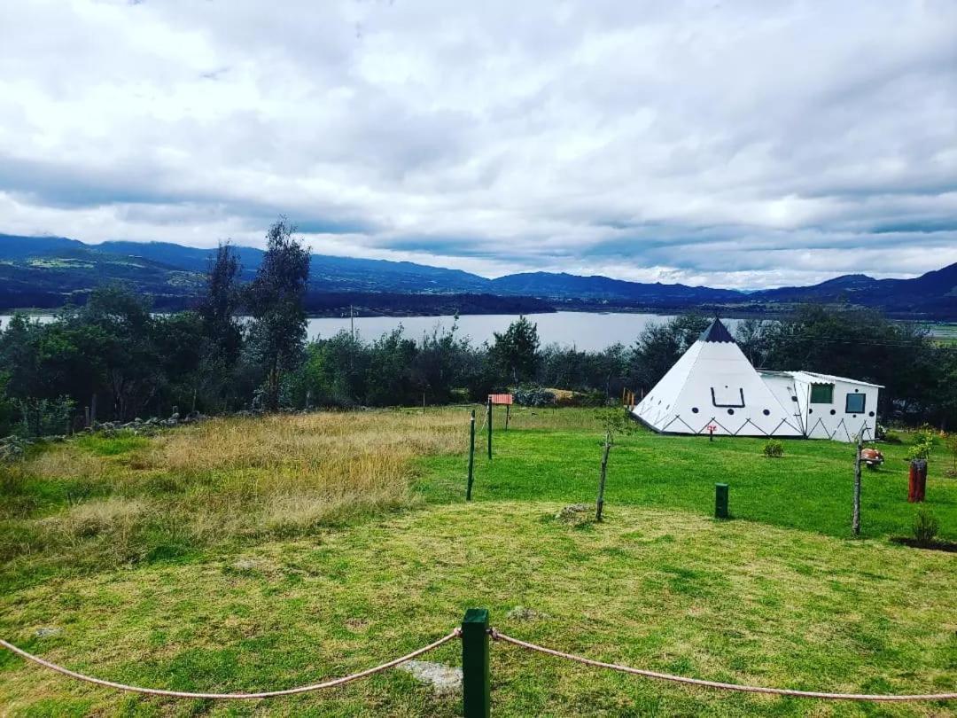 Glamping Hospedaje Mafer Guatavita Eksteriør billede
