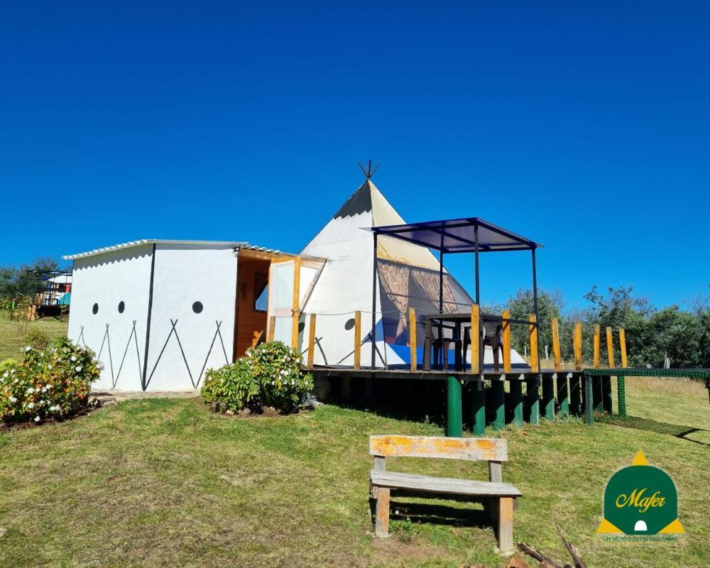 Glamping Hospedaje Mafer Guatavita Eksteriør billede